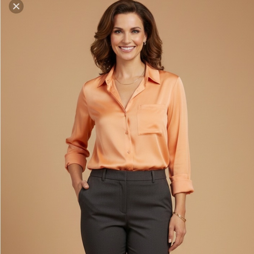 Equipment silk blouse size small